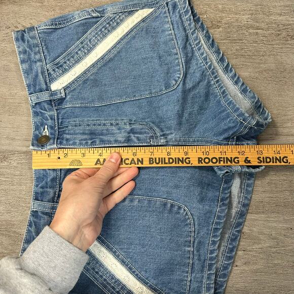 Free People Sweet Surrender Shorts Denim Lace Details Size 30 - Picture 8 of 10